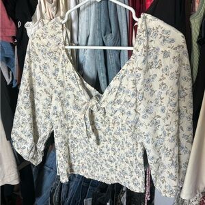 Floral Smocked Women's Top